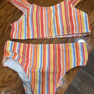 WONDER KIDS Colorful Striped Kids Swim Set